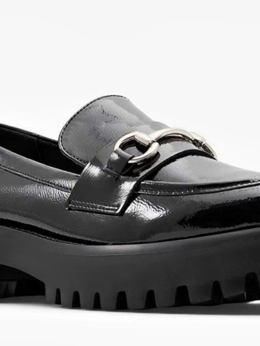 Call It Spring Cluelesss Chunky Loafers Black Platform US 6